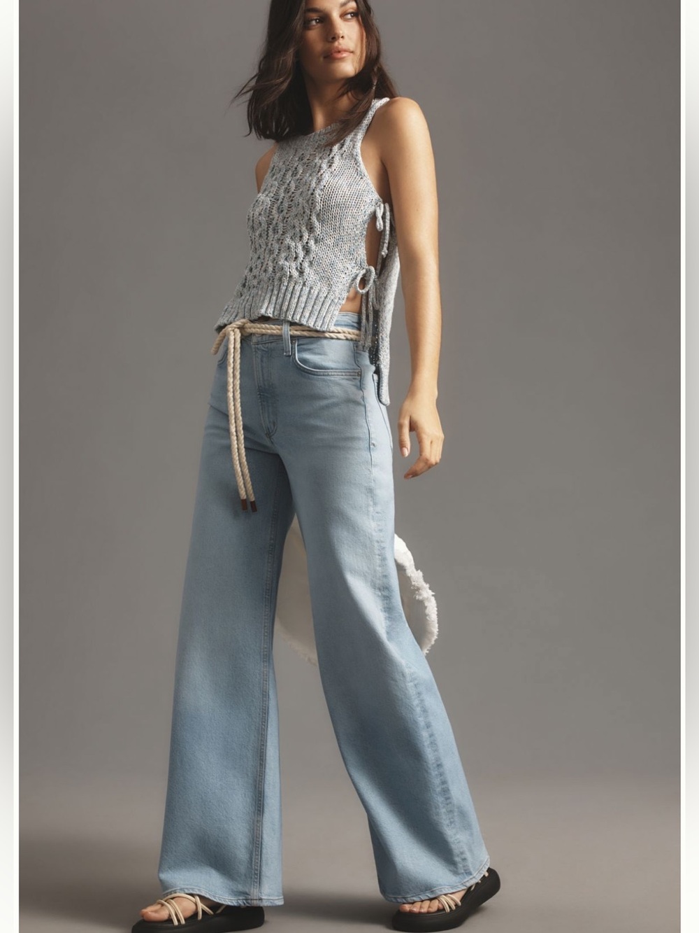 Citizens of Humanity Loli Mid-Rise wide-leg leans
